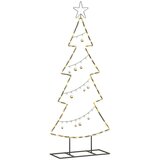 Metalna božićna jelka s stalakom Crna 125 cm Čelik | shoptok.hr