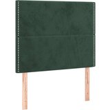 vidaXL Box spring postelja z vzmetnico temno zelena 120x200 cm žamet | Shoptok.si
