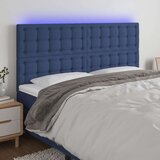  Uzglavlje plavo 200x5x118/128 cm od tkanine Cijene