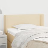 vidaXL uzglavlje s ušima krem 103x16x78/88 cm od tkanine Cijene