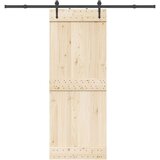 vidaXL Komplet opreme za drsna vrata 213,5 cm jeklo črne barve | Shoptok.si