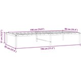  Metalni okvir za krevet crni 90 x 190 cm | Eponuda.ba