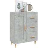  Komoda siva boja betona 69,5 x 34 x 90 cm od konstruiranog drva | Eponuda.com