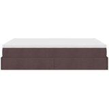 vidaXL Otomanski posteljni okvir z vzmetnico rjav 140x200 cm blago | Shoptok.si