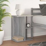 vidaXL Noćni ormarić siva sonoma 46,5x29x61 cm konstruiranog drva | shoptok.hr