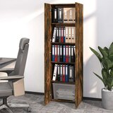  Uredski ormarić boja hrasta 60x32x190 cm od konstruiranog drva | shoptok.hr