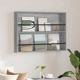  Polica za časopise s policom Zidne Siva Sonoma 100 x 12 x 70 cm | shoptok.hr