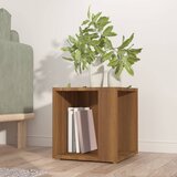 vidaXL Stranska mizica rjavi hrast 33x33x34,5 cm konstruiran les Cene