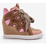 Boto Women's Pink Wedge Sneakers Leoppa | ePonuda.com