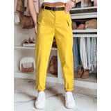 DStreet Spodnie damskie baggy GOTRENDI musztardowe | shoptok.hr