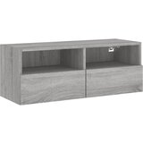 Maison Chic Stenska TV omarica - TV stojalo - Televizijska omarica siva sonoma 80x30x30 cm inženirski les, (21701754) Cene