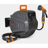avtomatski kolut za vrtno cev 2502130, stenski, 20 m, oranžno-siva