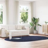 vidaXL Čupavi tepih s visokim vlaknima tamnoplavi 300x200 cm poliester Cijene
