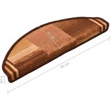  Samolepilne preproge za stopnice 10 kosov 65x21x4 cm rjave, (21061133) | Shoptok.si