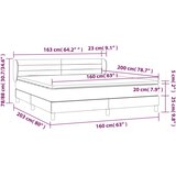 Krevet s oprugama i madracem crni 160x200 cm baršunasti | shoptok.hr