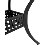  3-dijelni bistro set crni od lijevanog aluminija | shoptok.hr