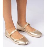 Gemre Golden women's ballet flats with rhinestones Marcelina | shoptok.hr