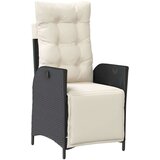  7-dijelni vrtni blagovaonski set s jastucima crni od poliratana | shoptok.hr