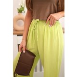 Kesi Włoski Muslin pants with a wide leg kiwi | Shoptok.si