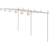  Vrtna pergola antikna smeđa 6 x 3 x 2,5 m željezna | Eponuda.com