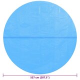  Pokrivač za bazen plavi 527 cm PE | shoptok.hr