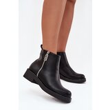 Boto Warm Low Women's Boots With Zircons Black Vionna | Shoptok.si