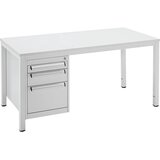 eurokraft pro Spodnji predalnik, za pisalno mizo za delovne mojstre, s 3 predali višine 70, 80, 300 mm | Shoptok.si