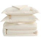 Mila Home Luxury Kremno bela posteljnina za zakonsko posteljo/podaljšana iz bombažnega satena z rjuho/6-delna 240x220 cm Maison Bloom – | Shoptok.si