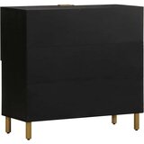  Komoda crna 80x33x75 cm od konstruiranog drva | shoptok.hr