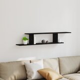 vidaXL TV polica Črni Oreh 125x18x23 cm Izdelana iz inženirskega lesa, (22013968) | Shoptok.si