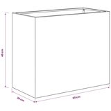  Vrtna saksija 2 kom. Crna 60 x 30 x 40 cm Čelična vrata - Crna 60 x 30 x 40 cm 2 | shoptok.hr
