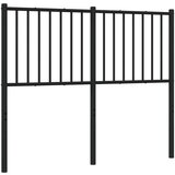 vidaXL Kovinsko posteljno vzglavje črno 120 cm | Shoptok.si