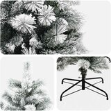  Umjetno božićno drvce s nogom 210 cm PVC i metal | shoptok.hr