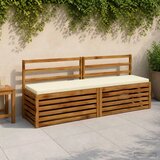  Jastučići za klupe - 2 dijela SOEST 2 kom. 100% poliester Krem - Krem 200 x 40 x 5 cm Poliester Slike