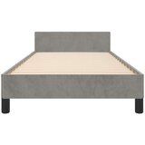  Posteljni okvir z vzglavjem svetlo siv 90x190 cm žamet, (20788202) | Shoptok.si