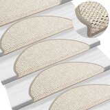  Samolepilne preproge za stopnice sisal 15 kosov 65x21x4 cm, (20753602) | Shoptok.si