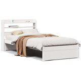 vidaXL Okvir kreveta s uzglavljem bez madraca bijeli 90x200 cm | shoptok.hr