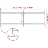  Sigurnosna rešetka za prozore s 3 poprečna okvira 63-114 cm | shoptok.hr