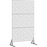  Zaslon za privatnost 100 x 50 x 180 cm Pocinčani čelik Srebrna | shoptok.hr