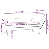  Počivaljka od samtana tkanine s jastukom crvena narančasta | shoptok.hr