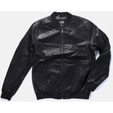Gemre Black men's faux leather bomber jacket Ysitie Cijene
