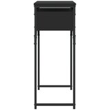  Konzolni stol s policama crni 75x30x75 cm od konstruiranog drva | shoptok.hr