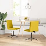  Blagovaonske stolice 2 kom žute baršunaste | shoptok.hr