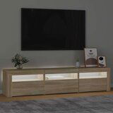 TV ormarić s LED svjetlima boja hrasta sonome 180 x 35 x 40 cm | shoptok.hr