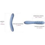 Svakom Ava Neo - pametni push vibrator (plavi) | shoptok.hr