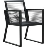  7-dijelni vrtni blagovaonski set od PVC ratana crni | shoptok.hr