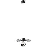  visilica na lanku MONTANA 1xE27/15W/230V prečnik 30 cm crna | Eponuda.com