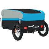 Prikolica za bicikl crno-plava 30 kg željezna | shoptok.hr