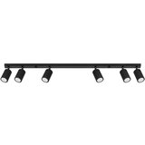 Nice Lamps Črna stropna svetilka 6,5x117 cm Gleam – Cene