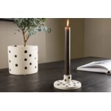 Venture Home svijećnjak Bette ⌀12 cm, bijela s crnim točkicama | shoptok.hr